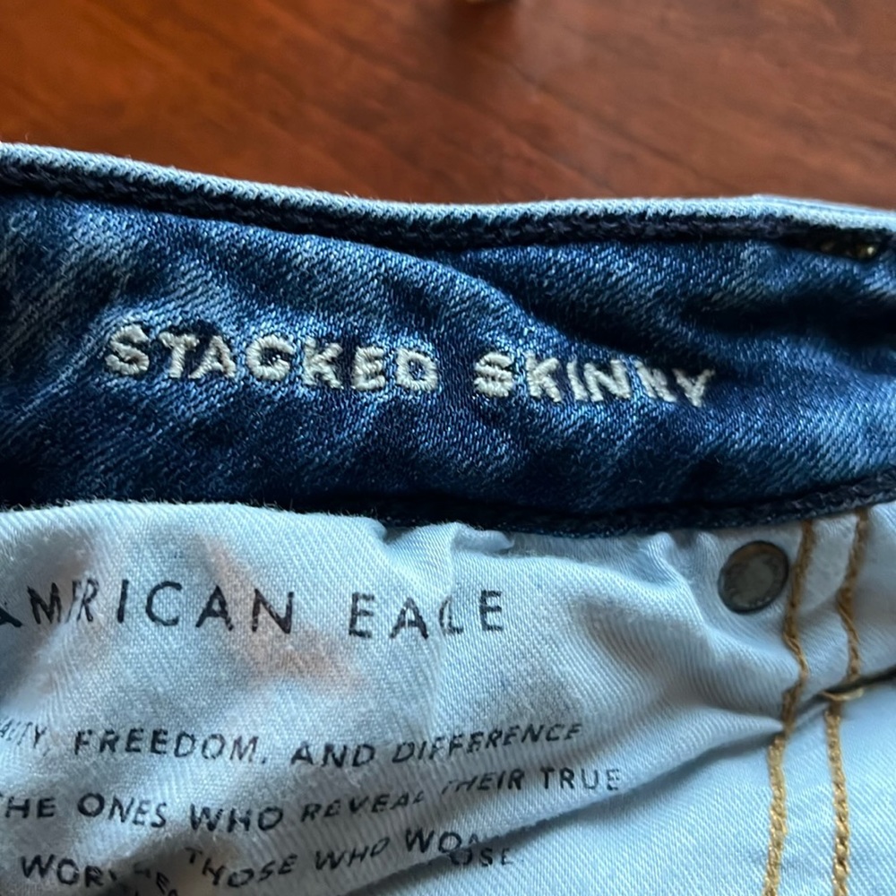 American Eagle stacked skinny jeans